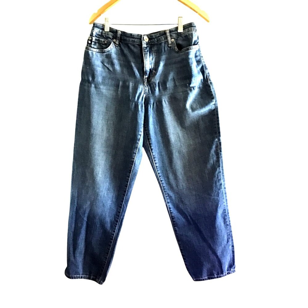 CHAPS- WOMEN MEDIUM WASH SLIM BOYFRIEND STYLE JEANS SIZE 8